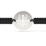 Fashion, accesorii si bijuterii - Femei - Bijuterii femei - Bratari femei - Bratara din argint cu snur model Ortodox 14 - Infinity.ro