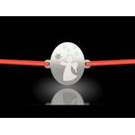 Fashion, accesorii si bijuterii - Femei - Bijuterii femei - Bratari femei - Bratara din argint cu snur model Ingerul Vestitor - Infinity.ro