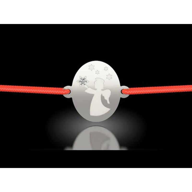 Fashion, accesorii si bijuterii - Femei - Bijuterii femei - Bratari femei - Bratara din argint cu snur model Ingerul Vestitor - Infinity.ro