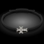 Fashion, accesorii si bijuterii - Femei - Bijuterii femei - Bratari femei - Bratara din argint cu snur impletit model Ortodox 05 - Infinity.ro