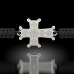 Fashion, accesorii si bijuterii - Femei - Bijuterii femei - Bratari femei - Bratara din argint cu snur impletit model Ortodox 05 - Infinity.ro