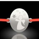 Fashion, accesorii si bijuterii - Femei - Bijuterii femei - Bratari femei - Bratara din argint cu snur model Ingerul Vestitor - Infinity.ro