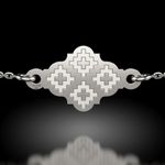 Fashion, accesorii si bijuterii - Femei - Bijuterii femei - Bratari femei - Bratara cu lantisor din argint Motive Traditionale Ardeal - Infinity.ro