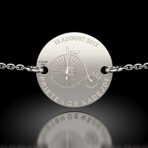 Bratara cu lantisor din argint model Prieten de nadejde