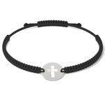 Fashion, accesorii si bijuterii - Femei - Bijuterii femei - Bratari femei - Bratara din argint cu snur model Ortodox 16 - Infinity.ro