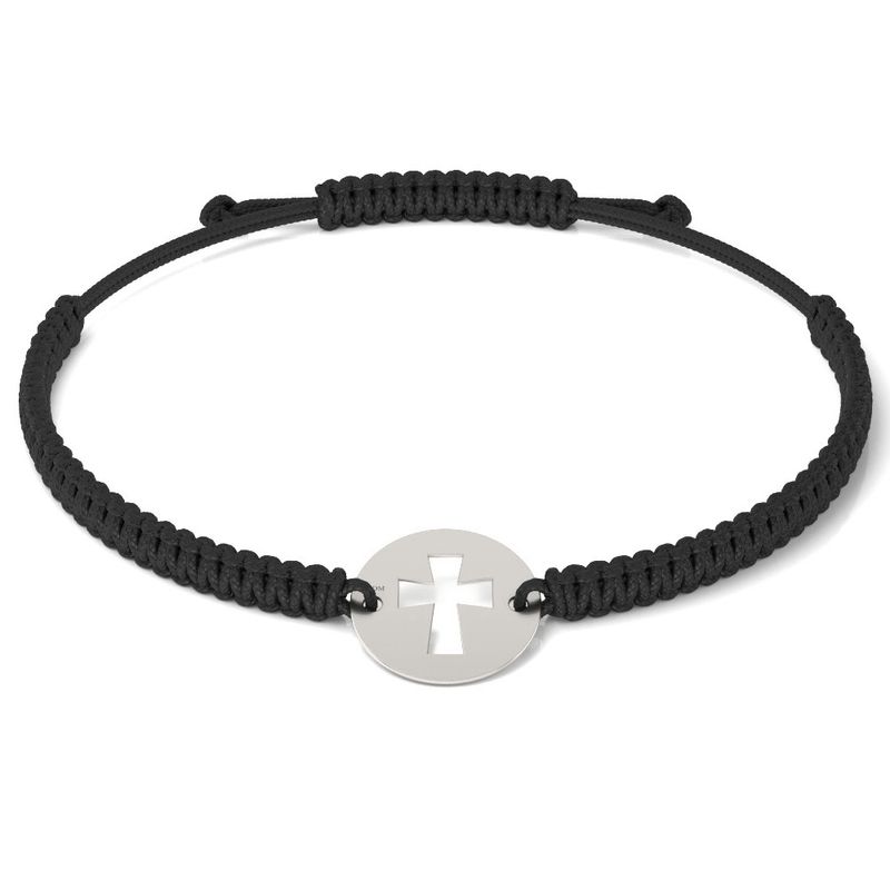 Fashion, accesorii si bijuterii - Femei - Bijuterii femei - Bratari femei - Bratara din argint cu snur model Ortodox 16 - Infinity.ro