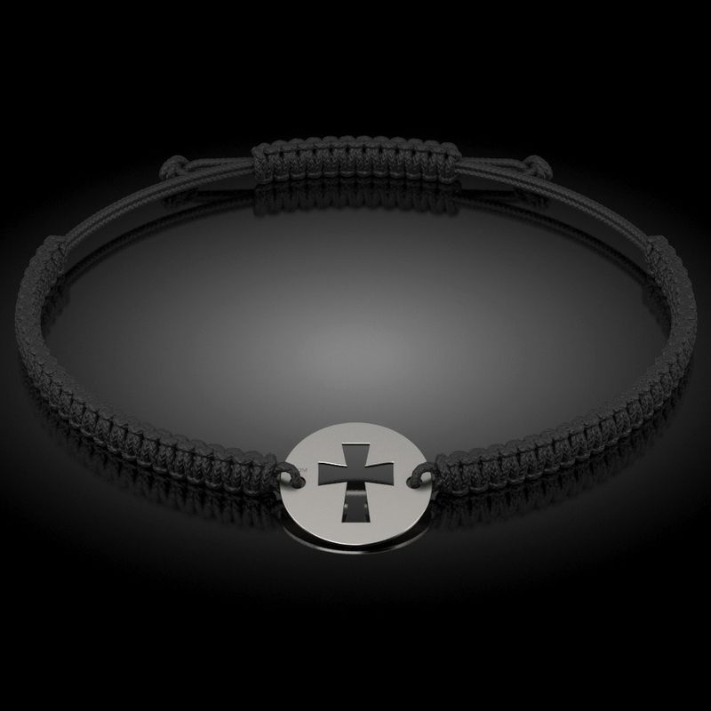 Fashion, accesorii si bijuterii - Femei - Bijuterii femei - Bratari femei - Bratara din argint cu snur model Ortodox 16 - Infinity.ro