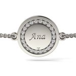 Fashion, accesorii si bijuterii - Femei - Bijuterii femei - Bratari femei - Bratara cu lantisor din argint model Magic Coin Cristale - Infinity.ro