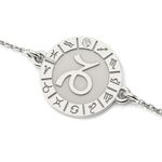 Fashion, accesorii si bijuterii - Femei - Bijuterii femei - Bratari femei - Bratara cu lantisor din argint model Capricornus - Infinity.ro