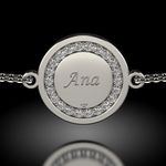 Fashion, accesorii si bijuterii - Femei - Bijuterii femei - Bratari femei - Bratara cu lantisor din argint model Magic Coin Cristale - Infinity.ro