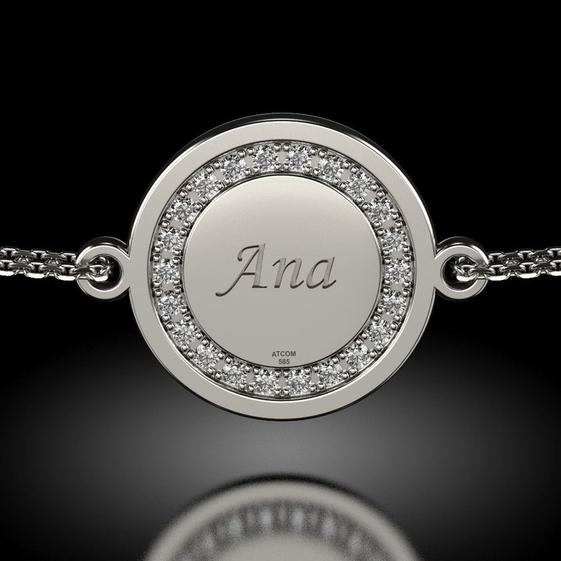 Fashion, accesorii si bijuterii - Femei - Bijuterii femei - Bratari femei - Bratara cu lantisor din argint model Magic Coin Cristale - Infinity.ro