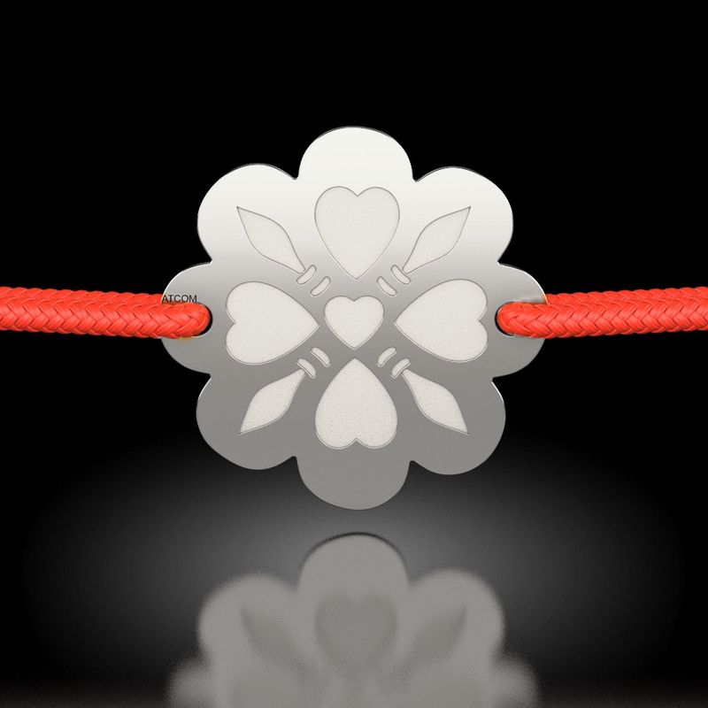 Fashion, accesorii si bijuterii - Femei - Bijuterii femei - Bratari femei - Bratara din argint cu snur model Hora de Maramu - Infinity.ro