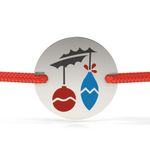 Fashion, accesorii si bijuterii - Femei - Bijuterii femei - Bratari femei - Bratara din argint cu snur model Globulete colorate - Infinity.ro