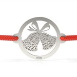Fashion, accesorii si bijuterii - Femei - Bijuterii femei - Bratari femei - Bratara din argint cu snur model Clopotei dantelati - Infinity.ro