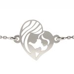 Fashion, accesorii si bijuterii - Femei - Bijuterii femei - Bratari femei - Bratara cu lantisor din argint model Mama si Fiica - Infinity.ro