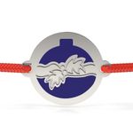 Fashion, accesorii si bijuterii - Femei - Bijuterii femei - Bratari femei - Bratara din argint cu snur model Globuletul cu fundita - Infinity.ro