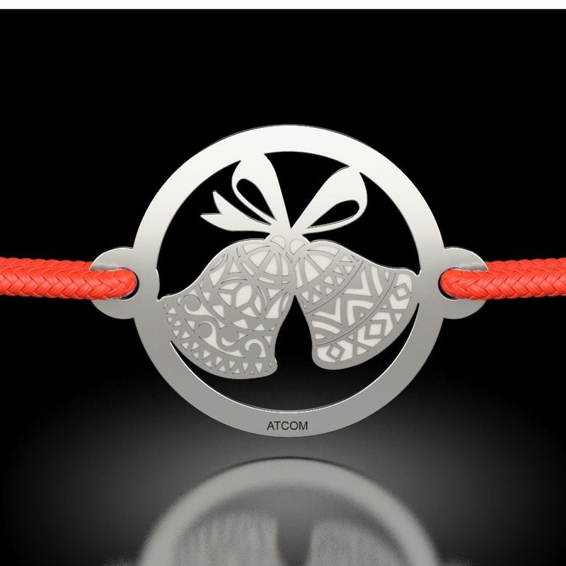 Fashion, accesorii si bijuterii - Femei - Bijuterii femei - Bratari femei - Bratara din argint cu snur model Clopotei dantelati - Infinity.ro