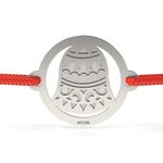 Fashion, accesorii si bijuterii - Femei - Bijuterii femei - Bratari femei - Bratara din argint cu snur model Clopotelul Zdanganici - Infinity.ro