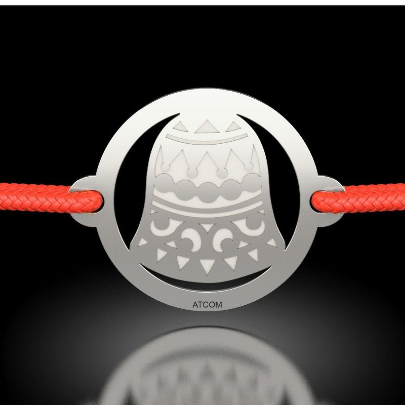 Fashion, accesorii si bijuterii - Femei - Bijuterii femei - Bratari femei - Bratara din argint cu snur model Clopotelul Zdanganici - Infinity.ro