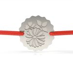 Fashion, accesorii si bijuterii - Femei - Bijuterii femei - Bratari femei - Bratara din argint cu snur model Buchet de Flori - Infinity.ro