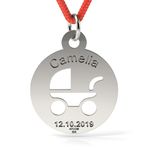 Fashion, accesorii si bijuterii - Femei - Bijuterii femei - Pandantive femei - Pandantiv din argint cu snur model Bambino - Infinity.ro