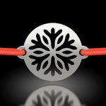 Fashion, accesorii si bijuterii - Femei - Bijuterii femei - Bratari femei - Bratara din argint cu snur model Fulg divin - Infinity.ro