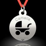 Fashion, accesorii si bijuterii - Femei - Bijuterii femei - Pandantive femei - Pandantiv din argint cu snur model Bambino - Infinity.ro