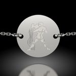 Fashion, accesorii si bijuterii - Femei - Bijuterii femei - Bratari femei - Bratara cu lantisor din argint model Varsator - Infinity.ro