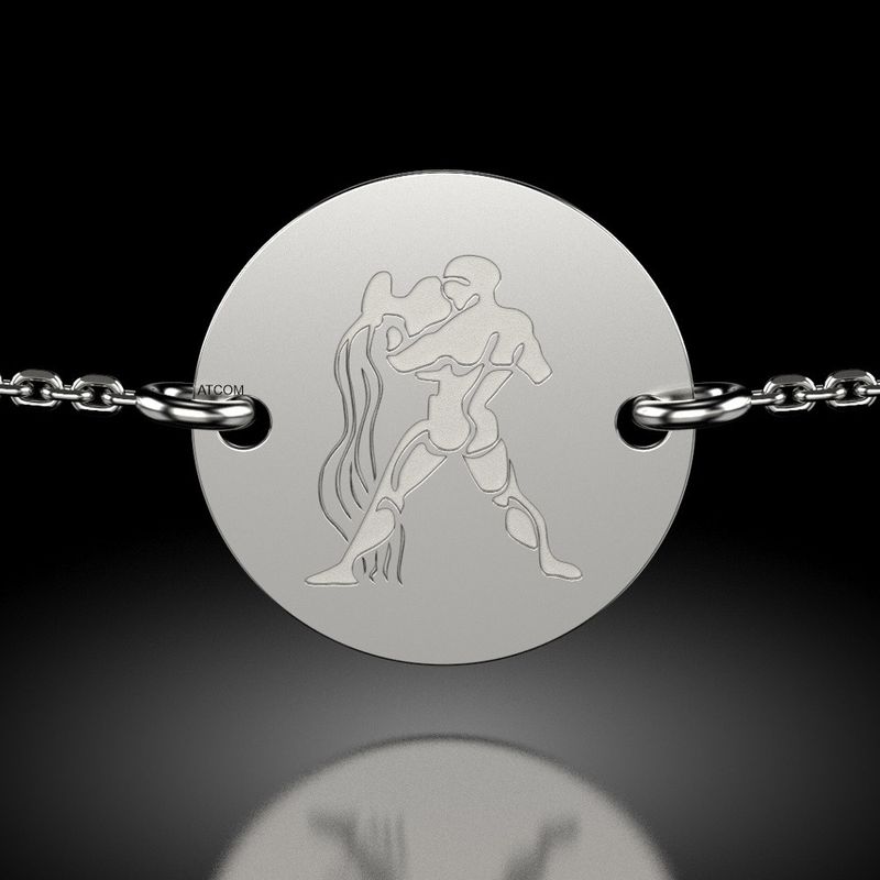 Fashion, accesorii si bijuterii - Femei - Bijuterii femei - Bratari femei - Bratara cu lantisor din argint model Varsator - Infinity.ro