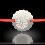 Fashion, accesorii si bijuterii - Femei - Bijuterii femei - Bratari femei - Bratara din argint cu snur model Buchet de Flori - Infinity.ro