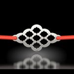 Fashion, accesorii si bijuterii - Femei - Bijuterii femei - Bratari femei - Bratara din argint cu snur model 62 - Infinity.ro