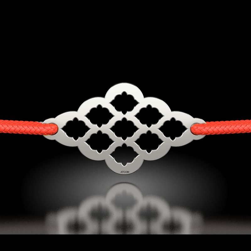 Fashion, accesorii si bijuterii - Femei - Bijuterii femei - Bratari femei - Bratara din argint cu snur model 62 - Infinity.ro