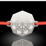 Fashion, accesorii si bijuterii - Femei - Bijuterii femei - Bratari femei - Bratara din argint cu snur model Fulg luminos - Infinity.ro