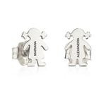 Fashion, accesorii si bijuterii - Femei - Bijuterii femei - Cercei femei - Cercei din argint model Banut Fetita cu codite - Infinity.ro