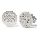 Fashion, accesorii si bijuterii - Femei - Bijuterii femei - Cercei femei - Cercei din argint model Copacul vietii cu chip - Infinity.ro