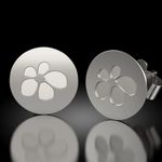 Fashion, accesorii si bijuterii - Femei - Bijuterii femei - Cercei femei - Cercei din argint model Petale de trandafir - Infinity.ro