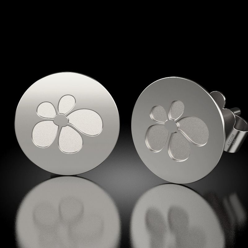 Fashion, accesorii si bijuterii - Femei - Bijuterii femei - Cercei femei - Cercei din argint model Petale de trandafir - Infinity.ro