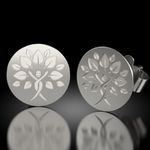 Fashion, accesorii si bijuterii - Femei - Bijuterii femei - Cercei femei - Cercei din argint model Copacul vietii cu chip - Infinity.ro