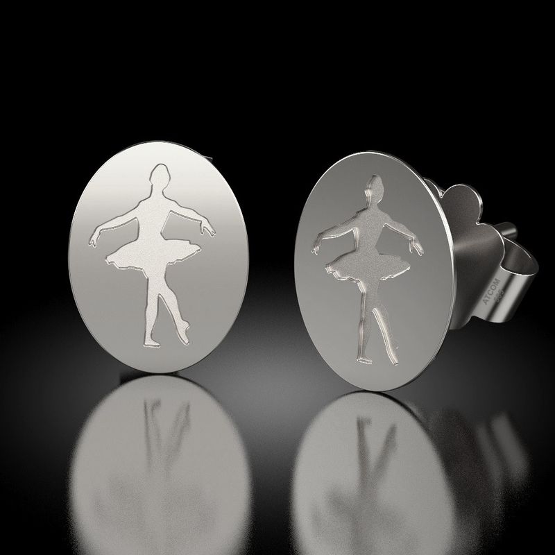 Fashion, accesorii si bijuterii - Femei - Bijuterii femei - Cercei femei - Cercei din argint model Balerina - Infinity.ro