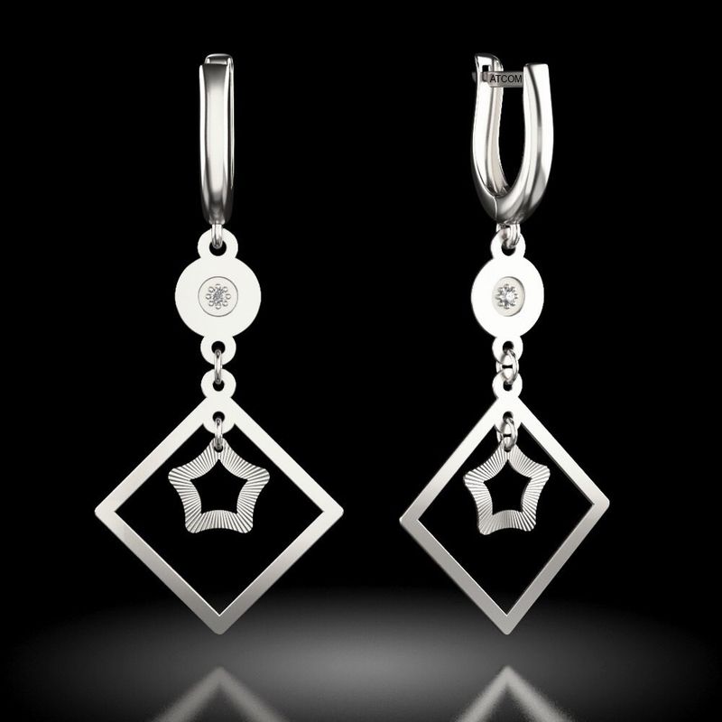 Fashion, accesorii si bijuterii - Femei - Bijuterii femei - Cercei femei - Cercei din argint model 50 - Infinity.ro