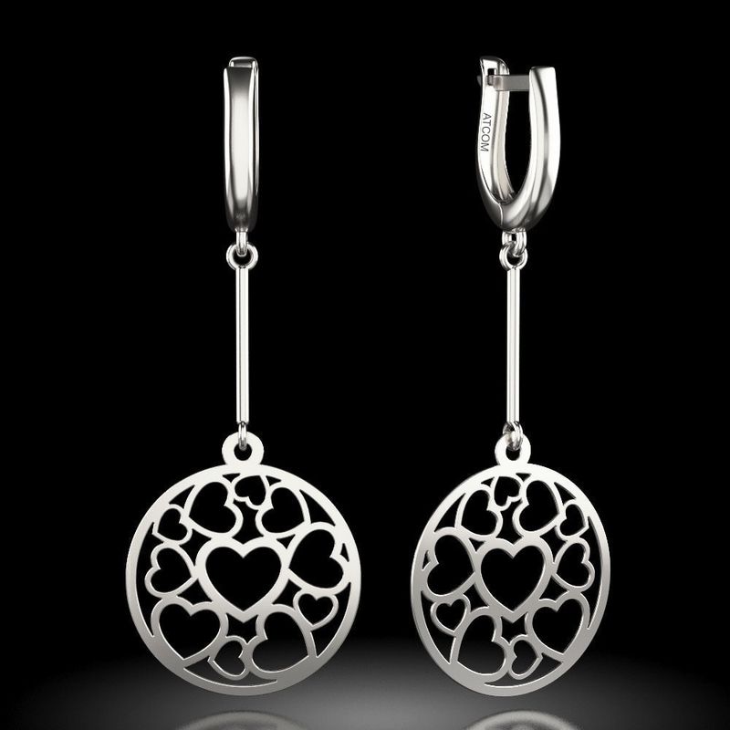 Fashion, accesorii si bijuterii - Femei - Bijuterii femei - Cercei femei - Cercei din argint model 73 - Infinity.ro