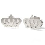 Fashion, accesorii si bijuterii - Femei - Bijuterii femei - Cercei femei - Cercei din argint model Coronita cu inimioara - Infinity.ro