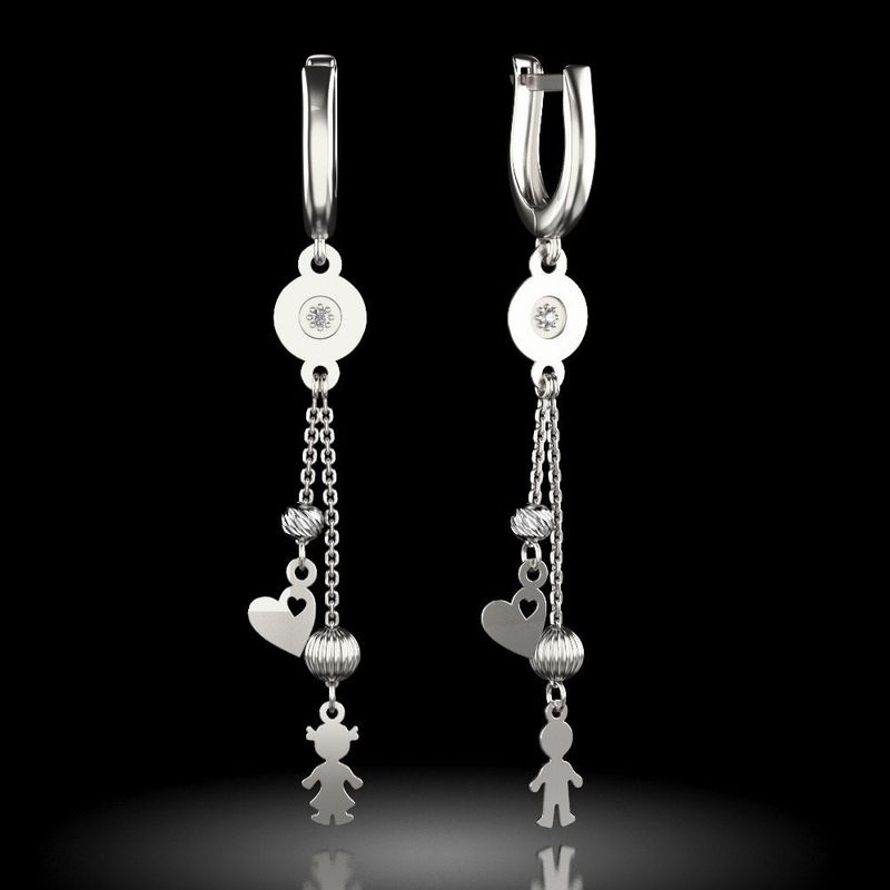 Fashion, accesorii si bijuterii - Femei - Bijuterii femei - Cercei femei - Cercei din argint model 29 - Infinity.ro