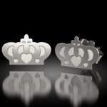 Fashion, accesorii si bijuterii - Femei - Bijuterii femei - Cercei femei - Cercei din argint model Coronita cu inimioara - Infinity.ro