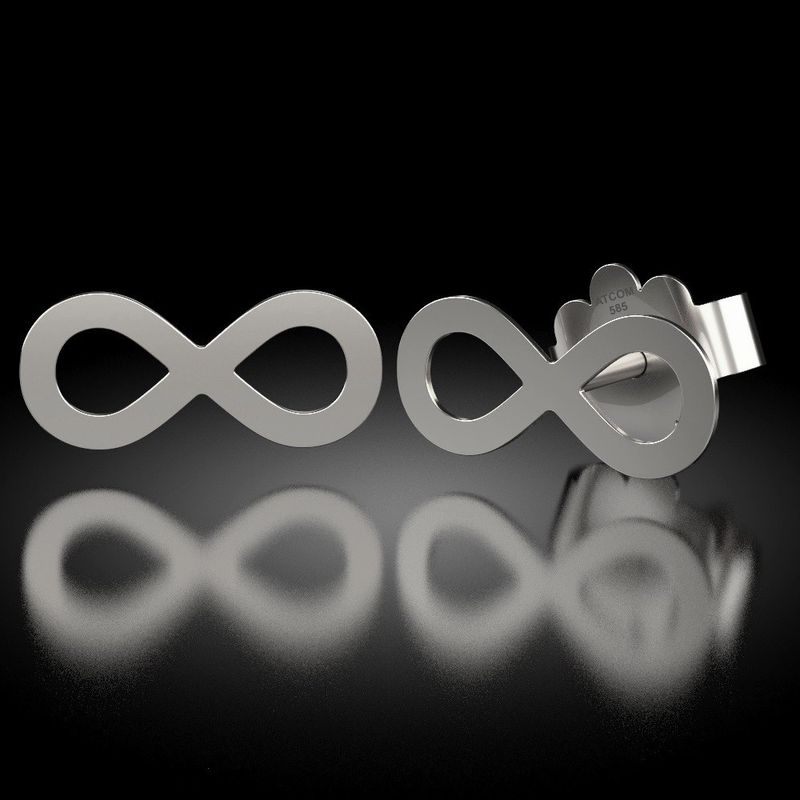 Fashion, accesorii si bijuterii - Femei - Bijuterii femei - Cercei femei - Cercei din argint model Infinit - Infinity.ro