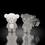 Fashion, accesorii si bijuterii - Femei - Bijuterii femei - Cercei femei - Cercei din argint model Teddy Bear - Infinity.ro