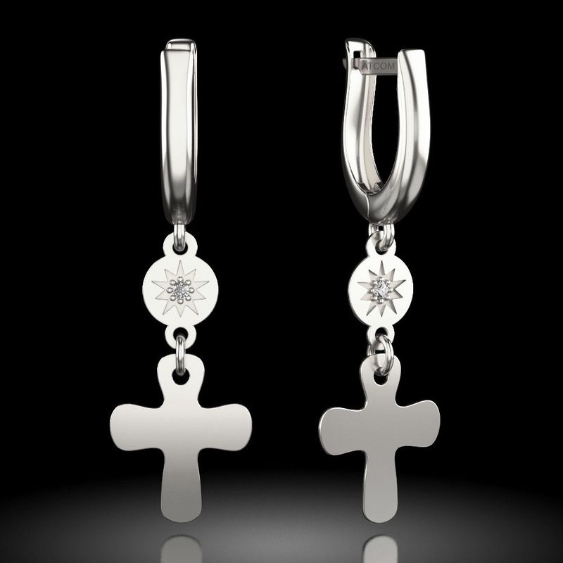 Fashion, accesorii si bijuterii - Femei - Bijuterii femei - Cercei femei - Cercei din argint model 12 - Infinity.ro