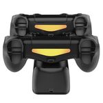 PC, gaming si accesorii - Gaming - Accesorii gaming - Controlere, Volane si Casti gaming - Stand de Incarcare Dubla Velixo®, 2 x Controller, Compatibilitate PlayStation PS4, Slim, Pro - Infinity.ro
