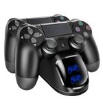 PC, gaming si accesorii - Gaming - Accesorii gaming - Controlere, Volane si Casti gaming - Stand de Incarcare Dubla Velixo®, 2 x Controller, Compatibilitate PlayStation PS4, Slim, Pro - Infinity.ro