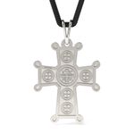 Fashion, accesorii si bijuterii - Femei - Bijuterii femei - Pandantive femei - Pandantiv din argint cu snur model Ortodox 19 - Infinity.ro